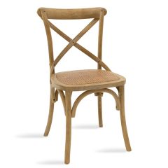 Καρέκλα reid pakoworld ξύλο sonoma antique-έδρα καφέ rattan