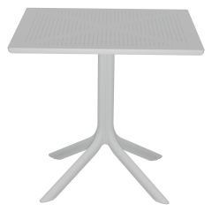 Τραπέζι groovy pakoworld pp λευκό 80x80x74.5εκ