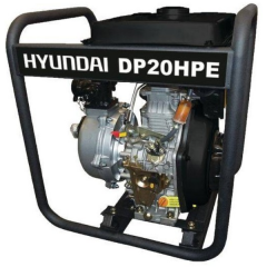 Hyundai DP20HPE 7 HP Αντλία νερού πετρελαιοκίνητη Υψηλής Πίεσης Διβάθμια αλουμινίου με μίζα 2''x2''+1½''+1½''