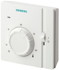 Θερμοστάτης Χώρου Siemens RAA31.16 Επίτοιχος με On/Off Διακόπτη & Led