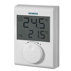 Θερμοστάτης Χώρου Siemens RDH100 Επίτοιχος Ψηφιακός με Μεγάλη Οθόνη LCD (2 μπαταρίες AA)